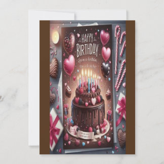 Invitation Rejoignez-nous pour une fête (gâteau)