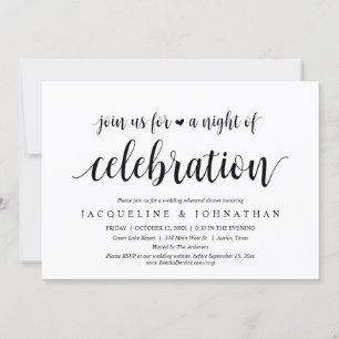 Invitation Rejoignez-nous pour une nuit de célébration de rép
