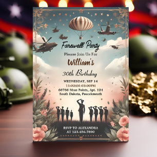 Invitation Rejoignez Travel Surprise Globe Adieu 30e annivers