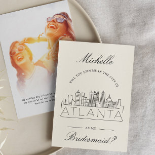 Invitation Rejoins-moi à Atlanta   Demande de fête de mariage