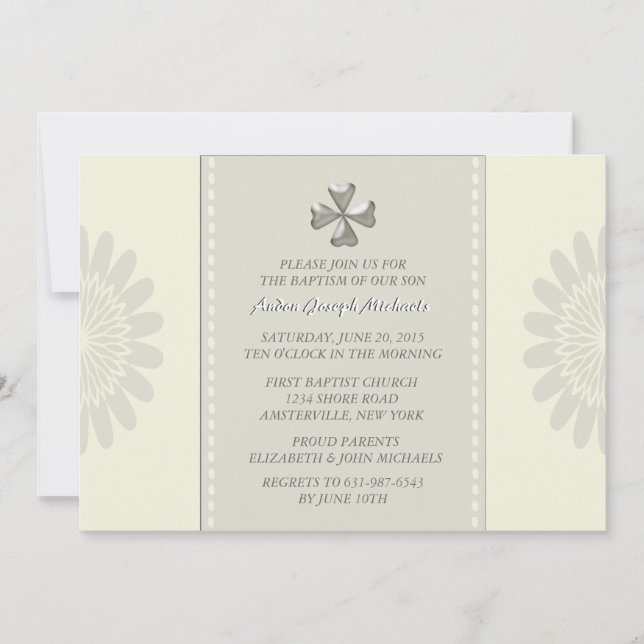 Invitation religieuse bénite (Devant)