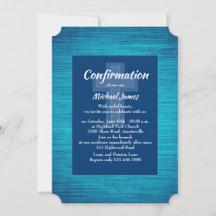 Invitation religieuse Blue Sapphire