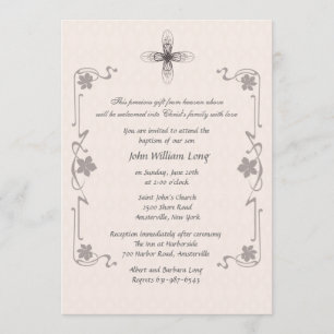 Invitation religieuse croisée de Finial