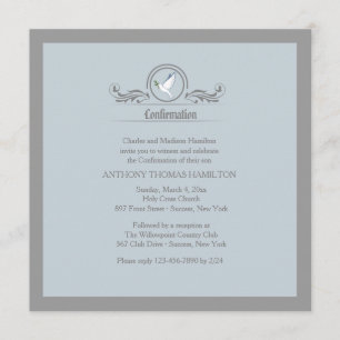Invitation religieuse de la Dove symbolique