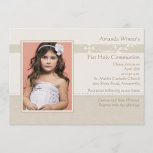 Invitation religieuse de photo de Frost au