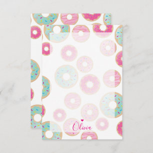 Invitation REMARQUE DONUT PAPIER mignon professeur coloré mer