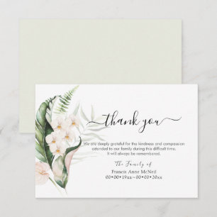 Invitation Remerciement de condoléances de PixDezines Greener
