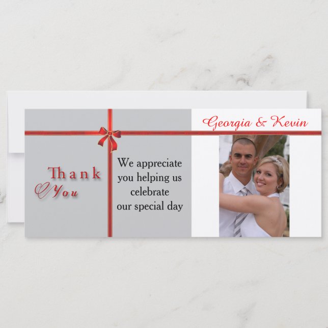 Invitation Remerciement de mariage (Devant)