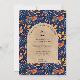 Invitation Remerciements à la Soirée de Thanksgiving