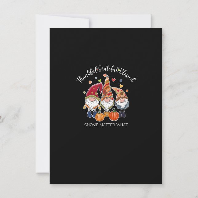 Invitation Remerciements Heureux Béni Soeurs Thanksgiving Fal (Devant)