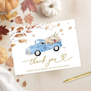 Invitation Remerciements pour Baby Shower Thème Camionnette V