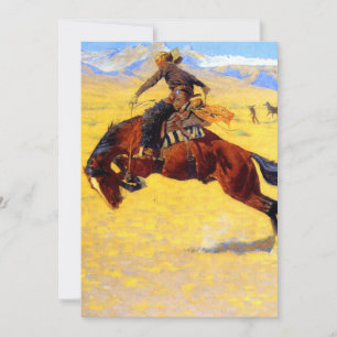 Invitation Remington Old West Horse et Cowboy