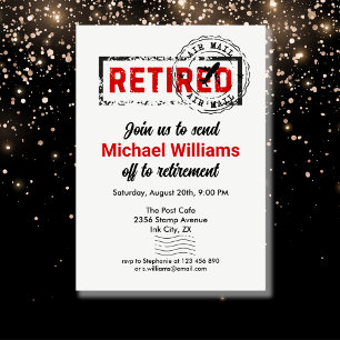 Invitation Remise de la période de congé de retraite