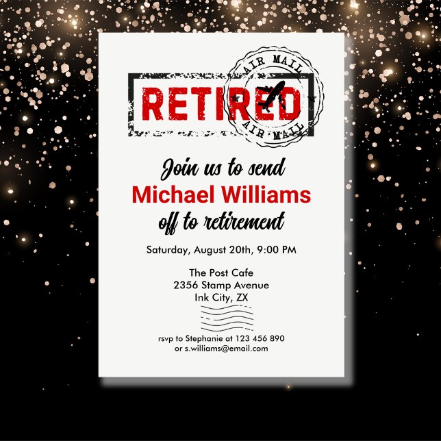 Invitation Remise de la période de congé de retraite (Créateur téléchargé)