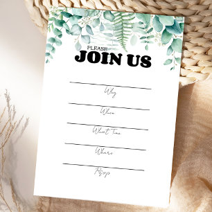 Invitation Remplir Dans Le Blanc Multifonction Eucaplyptus