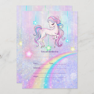 Invitation Remplir l'invitation Unicorn
