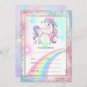 Invitation Remplir l'invitation Unicorn