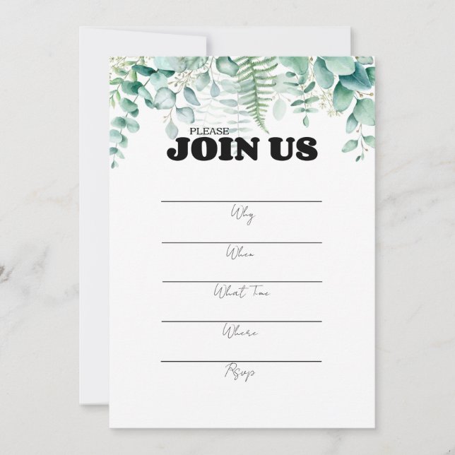 Invitation Remplissage manuscrit en typographie noire polyval (Devant)