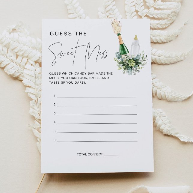 Invitation REMY Guess the Sweet Mess Game - Bouteilles Poppin (Créateur téléchargé)