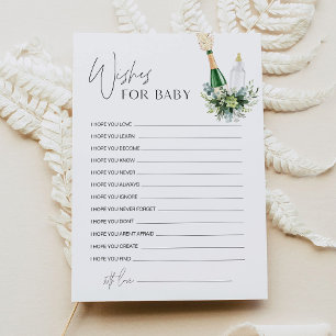 Invitation REMY Wings For Baby shower Advice Card