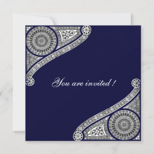 Invitation RENAISSANCE, bleu