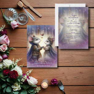 Invitation Renaissance Fairytale Imaginaire Mariage romantiqu
