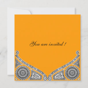 Invitation RENAISSANCE, jaune orangé