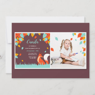 Invitation Renard aux feuilles tombantes Photo