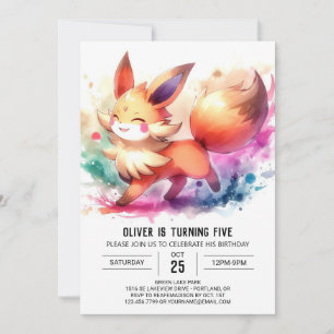 Invitation Renard enchanté