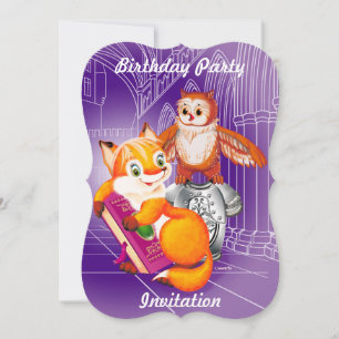 Invitation renard et hibou