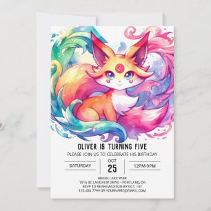 Invitation Renard imprimable Anniversaire