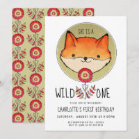 Renard sauvage premier anniversaire