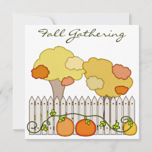 Invitation Rencontre d'automne Citrouilles de l'invitation de
