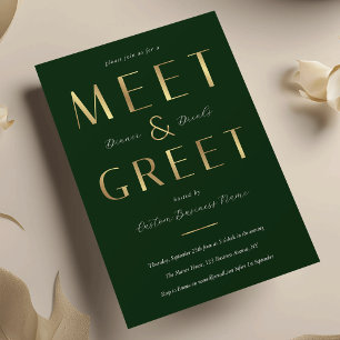 Invitation Rencontre professionnelle verte et orrée