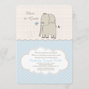 Invitation Rencontrez et saluez l'invitation de bébé