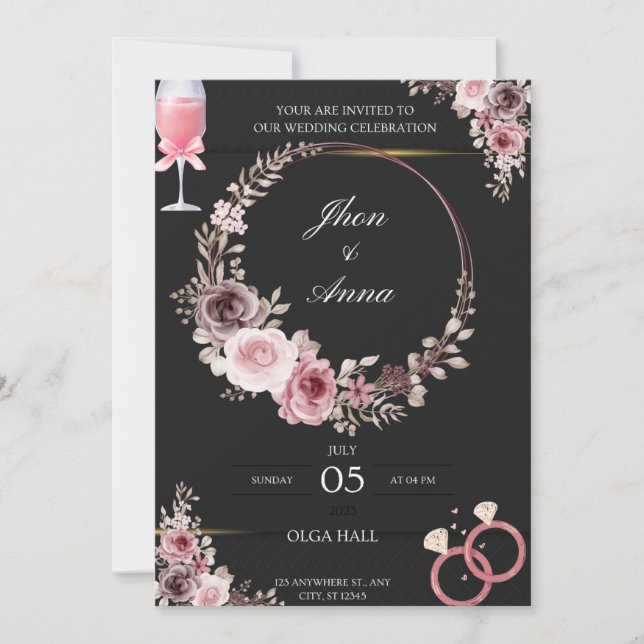 Invitation Rendez votre jour de mariage encore plus magique (Devant)