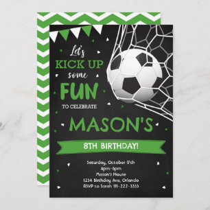Invitation Rendez-vous un jeu de soccer Anniversaire Invitati