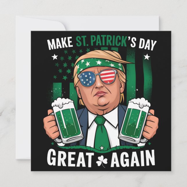 Invitation Rendre la fête de la Saint-Patrick à la gloire Tru (Devant)