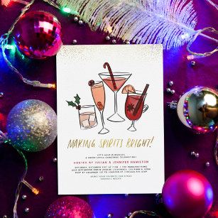 Invitation Rendre les esprits lumineux   Christmas Cocktail P