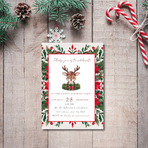 Invitation Rennes de Noël personnalisées
