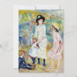 Invitation Renoir - Enfants au bord de la mer, Guernesey