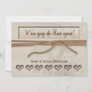 Invitation Renouveler l'invitation des vows - Tying the Knot