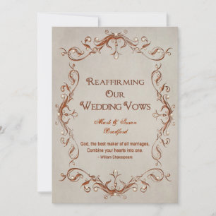 Invitation Renouveler Nos Voix - Orange/Beige - Design