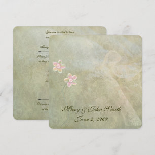 Invitation Renouvellement Abstrait du voyant dentelle