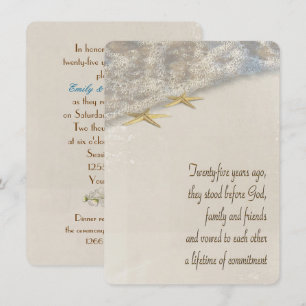 Invitation Renouvellement de la Vow Starfish pour le 25e anni