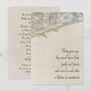 Invitation Renouvellement de la Vow Starfish pour le 30e anni