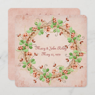 Invitation Renouvellement de la vue de la couronne mariage