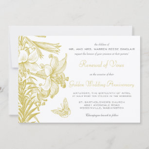 Invitation Renouvellement de Voeux Argent 25e Anniversaire de