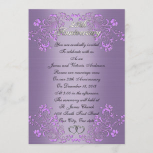 Invitation renouvellement de vœux d'anniversaire de mariage d