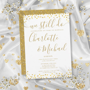 Invitation Renouvellement de vœux de mariage anniversaire de 